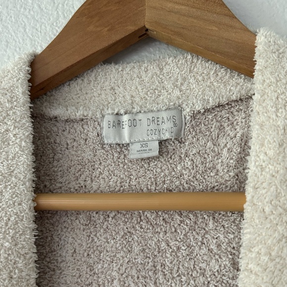 Barefoot Dreams CozyChic Leopard Cardigan in Cream / Stone - Picture 3 of 6